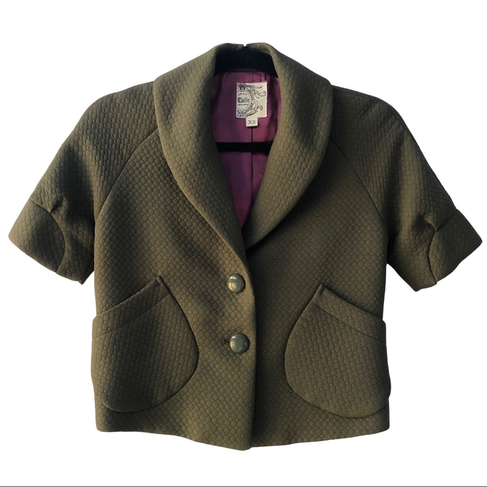 NWOT | Tulle Scuba Quilt Jacket